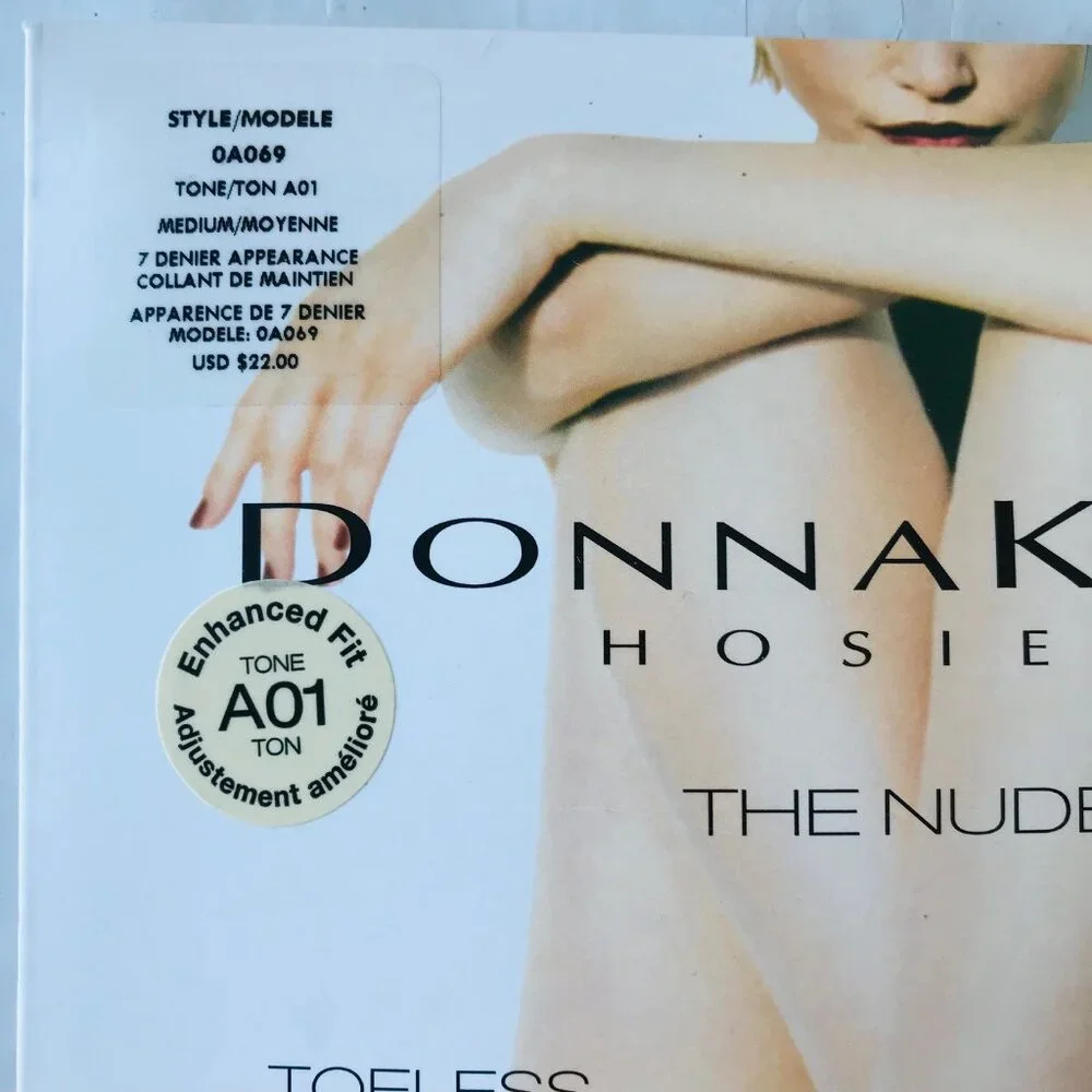 Donna Karan Hosiery, A01, 0A069, Toeless Control Top Size : M - Picture 2 of 5